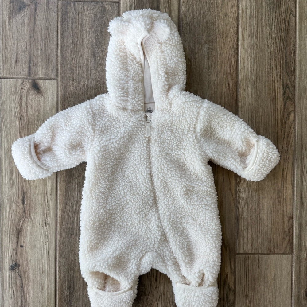 Cozy Cream Hooded Bodysuit - Outside Apparel